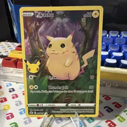 TCG Pokemon Celebrations Pikachu 005/025 25th Anniversary Holo Rare HP60 EN - Image 2