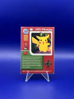 Pokemon Topps TV 2 Pikachu Silver Foil Second Print Black Logo - LP - Image 2