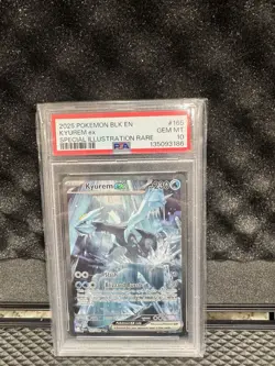 2025 Pokemon BLK EN Special Illustration Rare #165 Kyurem ex PSA 10 GEM MINT - Image 1