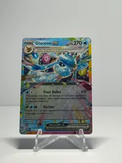 GLACEON EX - 026/131 026/131 DOUBLE RARE PRISMATIC EVOLUTIONS POKEMON NEAR MINT - Image 1