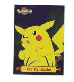 Pokemon TCG - Pikachu #25 - Pokemon Topps TV2 Black Label Embossed Foil - Image 1