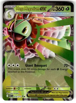Mega Meganium ex 010/217 Double Rare Ascended Heroes Pokemon Near Mint - Image 1