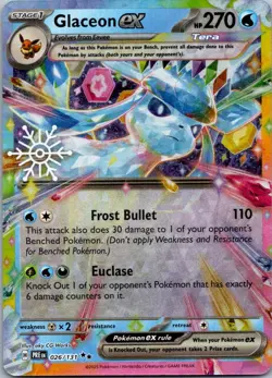 Glaceon ex (Holiday Calendar) 026/131 Holo Double Rare Prismatic Evolutions NM - Image 1