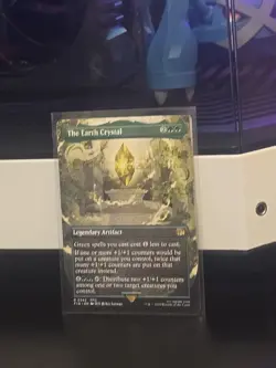 Magic the Gathering Final Fantasy the Earth Crystal Card Borderless Regular - Image 1