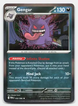 Gengar 050/088 Rare Perfect Order Pokemon Holo Near Mint - Image 1