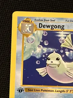 Pokemon Dewgong 25/102 (1st Edition) Base Set (Shadowless) - Image 3