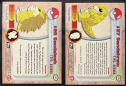Topps Sandslash #28 & Sandshrew #27 Silver Foil Pokemon Holo Nm - Lp - Image 2