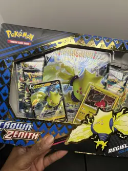 Pokemon TCG Crown Zenith Regidrago V and Regieleki Collection Box - Image 4