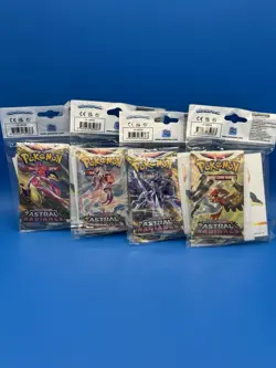 Pokemon TCG Astral Radiance Mini Portfolio Binder Art Set with Booster Packs New - Image 1