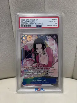 2025 One Piece English Illustration Box Vol 1 #004 Boa Hancock PSA 10 GEM MINT - Image 1