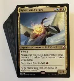 MTG Magic The Gathering Kykar, Wind’s Fury 👻 Budget 100 Card Commander Deck - Image 1