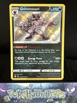 Pokemon Card Grimmsnarl SV085/SV122 Shining Fates Baby Shiny Vault Near Mint - Image 1