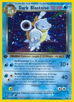 Pokemon Dark Blastoise (3) HP 1st Edition Normal Team Rocket - Image 1