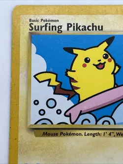 Surfing Pikachu #28 Black Star Promo Rare Vintage Pokemon Card - LP - Image 2