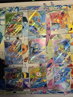 Pokemon TCG First Partner Illustration Collection Kanto Series 1 Full Set of 9 - Image 1