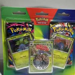 LOT OF 2 NEW SEALED POKEMON TCG MEGA PHANTASMAL FLAMES VILEPLUME 2 PACK BLISTER - Image 2