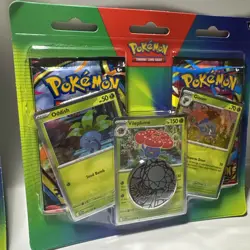 LOT OF 2 NEW SEALED POKEMON TCG MEGA PHANTASMAL FLAMES VILEPLUME 2 PACK BLISTER - Image 3