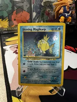 Shining Magikarp Double Holo Error W/ Swirl Pokemon Card Neo Genesis 2000 - Image 2