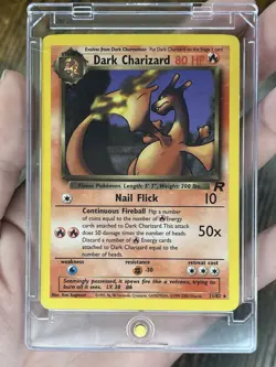 Pokemon TCG Team Rocket Dark Charizard 21/82 Rare Unlimited Regular 1999 - Image 1