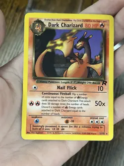 Pokemon TCG Team Rocket Dark Charizard 21/82 Rare Unlimited Regular 1999 - Image 3