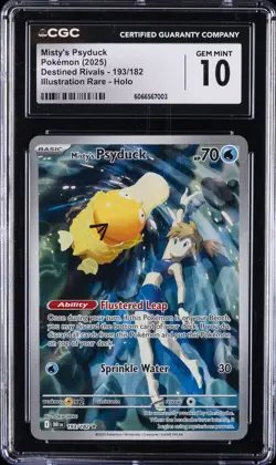 2025 POKEMON #193/182 MISTY'S PSYDUCK CGC 10 GEM MINT - Image 1