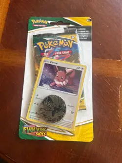 Pokemon Evolving Skies Booster Pack 1 Pack Blister Eevee Promo English 2021 - Image 1