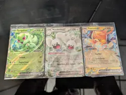 SEALED Sprigatito 87, Pawmot 73 Maushold 155 Ex - Paldea Adventure Chest Promos - Image 1