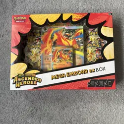 Pokemon Ascended Heroes Mega Emboar Ex Box Brand New Sealed ✅ - Image 1