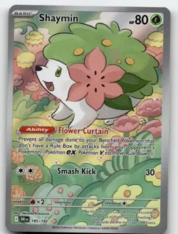 SHAYMIN 185/182 ILLUSTRATION RARE DESTINED RIVALS POKEMON NEAR MINT 1 - Image 2