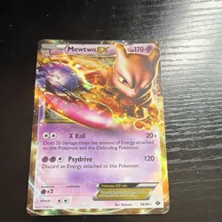Pokemon Mewtwo EX Breakthrough Ultra Rare Holo Basic 170 HP 61/162 2012 - Image 1