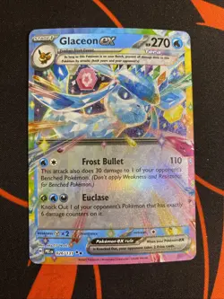 Glaceon ex 026/131 Prismatic Evolution NM Double Rare Holo Pokemon TCG - Image 1