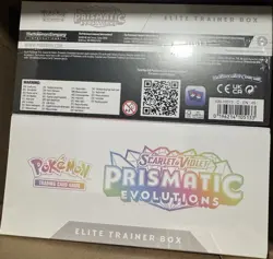 2 x TCG Pokemon Prismatic Evolutions Elite Trainer Box SEALED NEW LOT OF 2 - Image 1