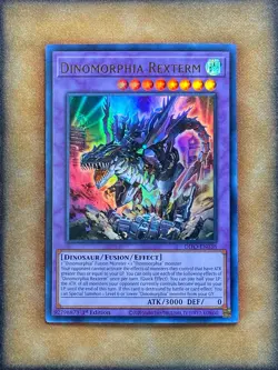 Yugioh Dinomorphia Rexterm DIFO-EN038 Ultra Rare 1st Ed NM - Image 1