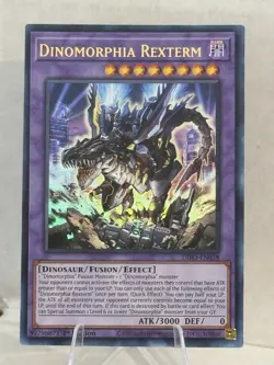 Yu-Gi-Oh! Dinomorphia Rexterm DIFO-EN038 Ultra Rare Gem Mint Card You Gi Oh! - Image 1