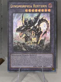 Yu-Gi-Oh! Dinomorphia Rexterm DIFO-EN038 Ultra Rare Gem Mint Card You Gi Oh! - Image 2