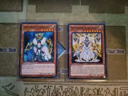 YUGIOH AIRKNIGHT PARSHATH + NEO-PARSHATH THE SKY PALADIN SR05 COMMON 1ST ED NM - Image 1
