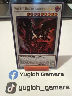 Yu-Gi-Oh Hot Red Dragon Archfiend Abyss DUPO 1st Ultra Rare Light Played - Image 1