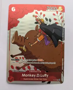 Monkey D. Luffy P-001 Holo Art Rare One Piece TCG Gift Collection NM - Image 1
