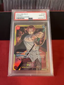 One Piece TCG Shanks OP01-120 Secret Rare Englisch PSA 10 GEM MINT - Image 1