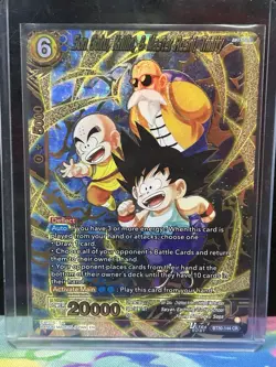 Bandai Son Goku, Krillin & Master Roshi Trinity BT30 CR Foil BT30-144 DBS Card - Image 3