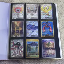 Pokemon White Flare Binder With Mixed Lot Of 207 Cards - Image 1