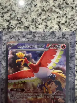 Ethan’s Ho-Oh EX 230/182 Destined Rivals Full Art Ultra Rare Pokemon Card NM - Image 4