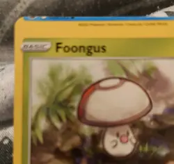 Foongus 011/195 Non-Holo - Silver Tempest - Miscut Error Pokemon Card Rare! - Image 2