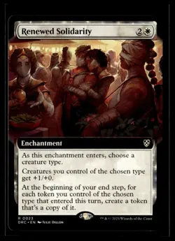 2025 Aetherdrift Commander Extended Renewed Solidarity Commander/Rare #23 - Image 1