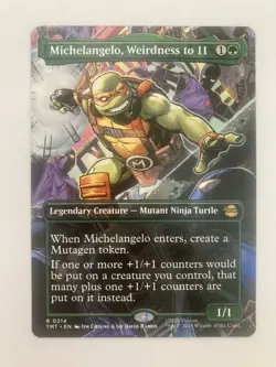 MTG TMNT (TMT) Michelangelo, Weirdness to 11 (Borderless) Normal #214 - Image 1
