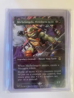 MTG TMNT (TMT) Michelangelo, Weirdness to 11 (Borderless) Normal #214 - Image 3