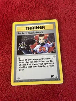 Rocket's Sneak Attack 72/82 Team Rocket Regular Pokemon Card Played - Image 1