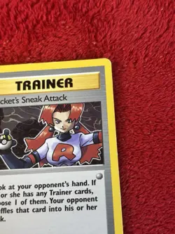 Rocket's Sneak Attack 72/82 Team Rocket Regular Pokemon Card Played - Image 3