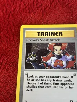 Rocket's Sneak Attack 72/82 Team Rocket Regular Pokemon Card Played - Image 4