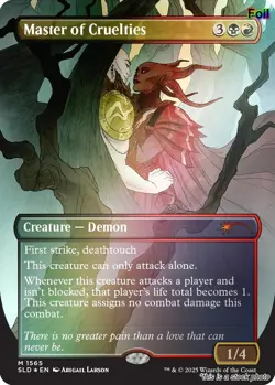 Master of Cruelties (Rainbow Foil) [SLD - 1565] - NM TCG MTG - Image 1
